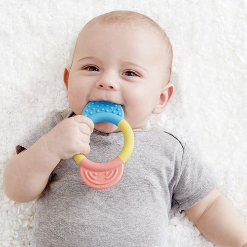Hape teether ring baby - rice-based, safe and colorful teething toy