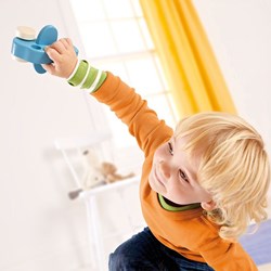Hape wooden airplane toy - durable and colorful