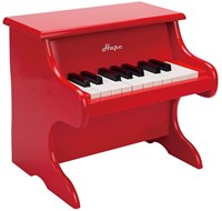 Hape piano toy instrument red - wooden kids piano-2