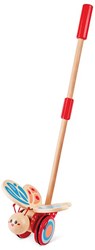 Hape butterfly push stick wooden toy for toddlers