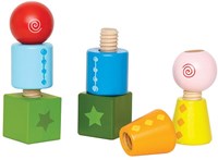 Hape wooden screw blocks - educational toy - 8 pieces-2