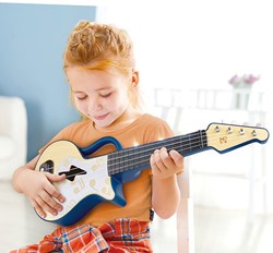 Hape musical toy Learn with Lights Ukulele blue for kids
