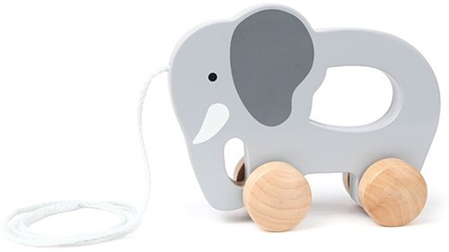 Hape wooden pull-along elephant - push and pull toy for kids-2
