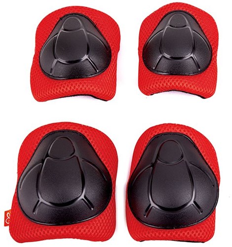 Hape kids knee pads and elbow pads red - protective toy gear-2