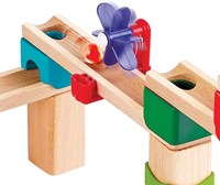 Hape marble run wooden Marble Rally Block Set colourful toy-3