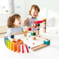 Hape marble run domino block set - educational toy for kids
