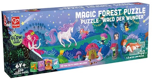 Hape magic forest puzzle 1.5 meter - glow in the dark-2