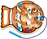 Hape magnetic maze fish educational toy travel size-2