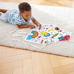Hape color art apron - creative kids painting toy