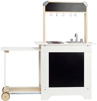 Hape wooden kids kitchen Cook n Serve play kitchen with counter-3