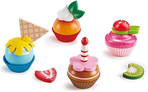 Hape Cupcakes playset - imaginative cupcake treat toy for kids-2