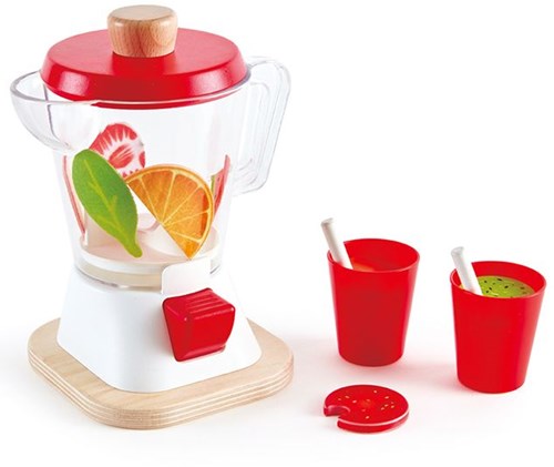 Hape Smoothie Blender playset with fruit and cups - colorful kitchen toy-2