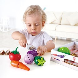 Hape wooden vegetable playset - 8 pieces - educational toy