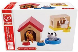 Hape Dollhouse Pets wooden toy animal set