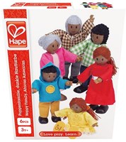 Hape Dollhouse Family African - wooden dolls house figures set