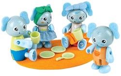 Green Planet Explorers elephant family dollhouse figures eco-friendly toy