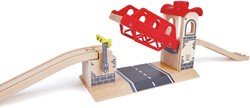 Hape wooden railway lifting bridge - toy bridge for train set