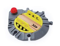 Hape train track turntable - adjustable wooden railway accessory