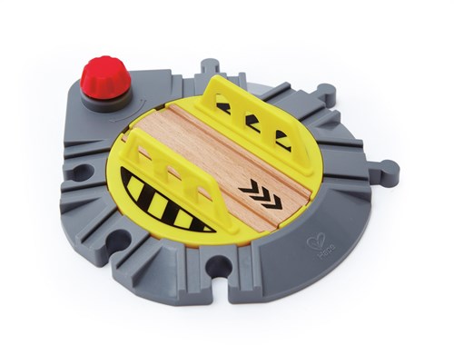 Hape train track turntable - adjustable wooden railway accessory
