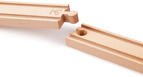 Hape wooden train tracks long straight rails 4 pieces toy