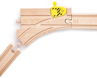 Hape wooden train tracks adjustable switch tracks 2 pieces toy