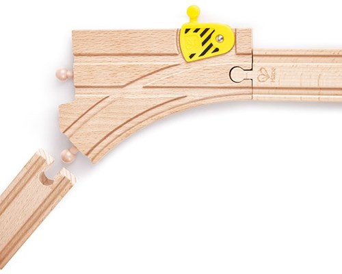 Hape wooden train tracks adjustable switch tracks 2 pieces toy