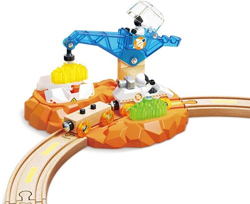 Hape Mars Exploration Train Set - Space Toy with Lights and Sounds-3