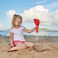Hape sand and water shovel red - set of 4 pieces
