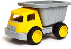 Hape dump truck sand toy yellow grey - beach vehicle for kids