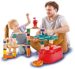 Hape marble run Quadrilla Stack Track Bucket Set wooden toy