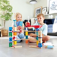 Hape Quadrilla advanced coding set marble run toy-2