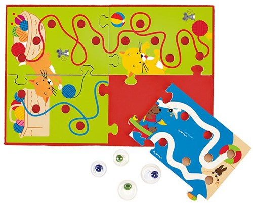 Hape wooden maze toy - Scrible Maze - motor skills game-2