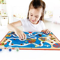 Hape wooden maze toy - Scrible Maze - motor skills game