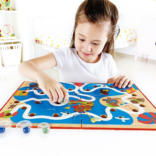 Hape wooden maze toy - Scrible Maze - motor skills game