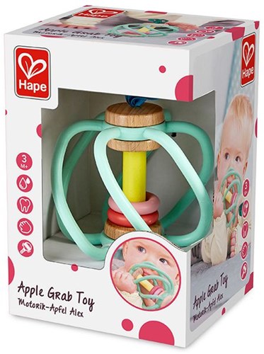 Hape grab toy apple - baby teether - wooden toy