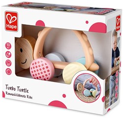 Hape Turbo Turtle rolling toy teether baby multicolor
