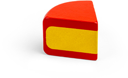 BigJigs wooden toy Edam cheese - play cheese for children