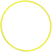 Pre-Sport hula hoop yellow for kids - 78cm - plastic toy