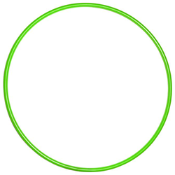 Pre-Sport Hula Hoop / Hoop / Hoop for Children - Green - 91cm Ø
