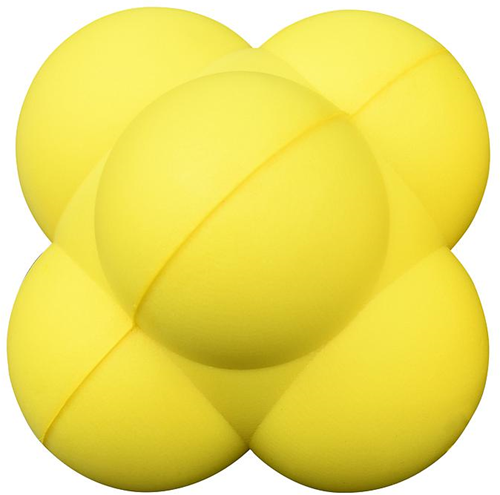 Pre-Sport foam reaction ball yellow - unpredictable bounce reflex trainer