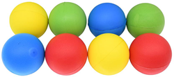 Pre-Sport foam ball set - uncoated foam balls 8 pieces 7cm multicolor