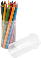 Edu Jumbo coloured pencils set 18 pieces for kids - ergonomic and extra thick
