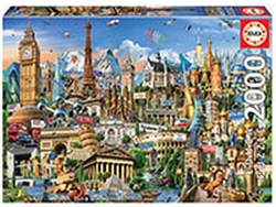 Educa puzzle Europe landmarks 2000 pieces cardboard adults