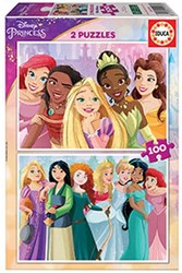 Educa puzzle Disney Princess 2x100 pieces kids jigsaw