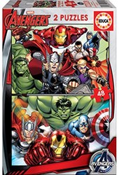Educa Marvel Avengers jigsaw puzzle 2 x 48 pieces cardboard
