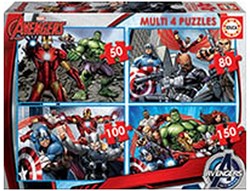 Educa Marvel Avengers puzzle set - 4-in-1 jigsaw puzzle 50-150 pieces