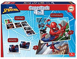 Educa Spiderman Superpack 4-in-1 puzzle and game for kids