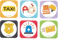 Eduplay educational game vehicle plates - role play cardboard