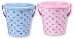 Androni Giocattoli sand toy bucket shells plastic