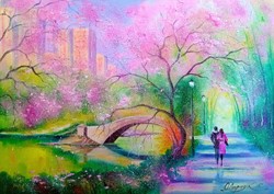 Enjoy Puzzle A Walk In A City Park - 1000 Teile